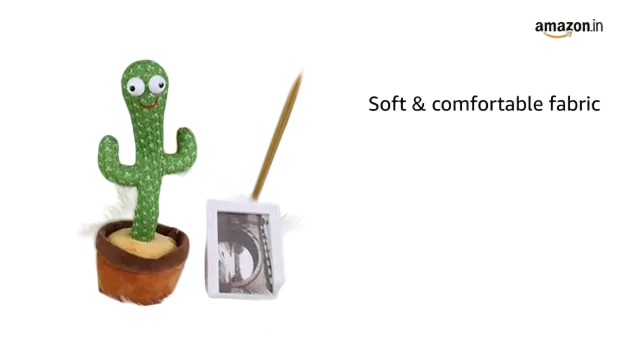 Storio Rechargeable Toys Talking Cactus Baby Toys for Kids Dancing Cactus Toys Can Sing Wriggle & Singing Recording Repeat What You Say Funny Education Toys for Children Playing Home Decor for Kids
